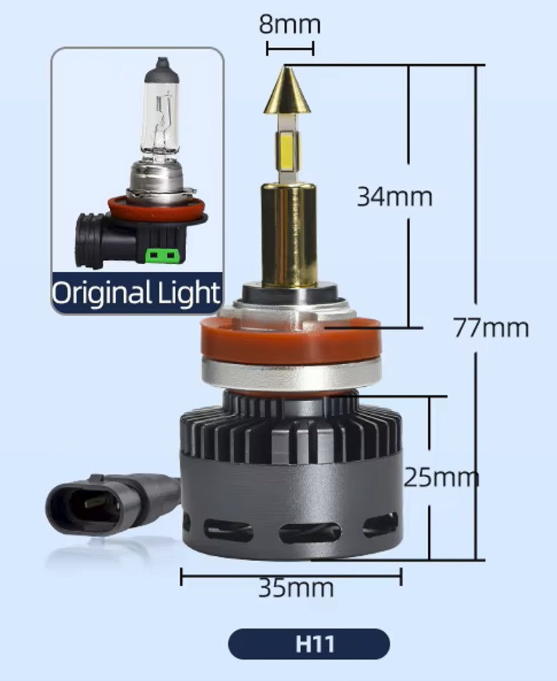 Kit LED H11 360 Gold CanBus — foto 3