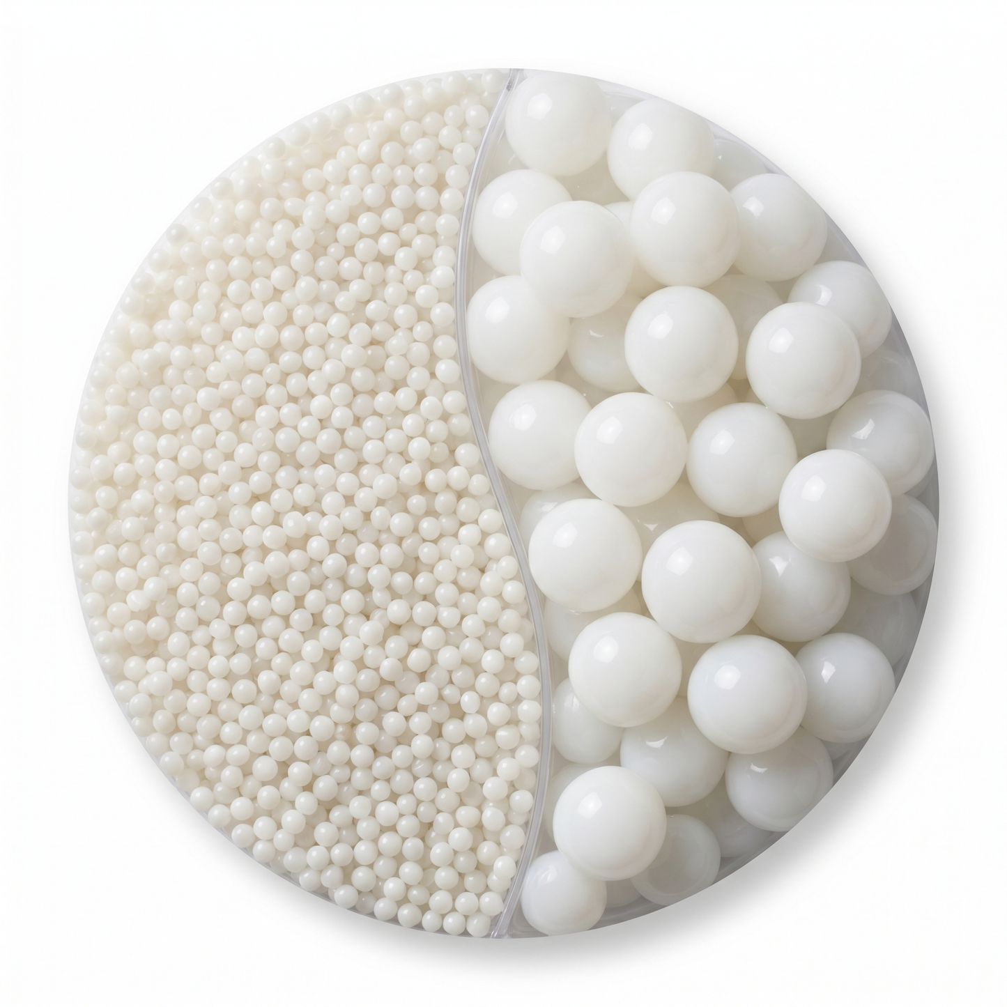 Perle d'acqua decorative bianche standard per centrotavola matrimonio