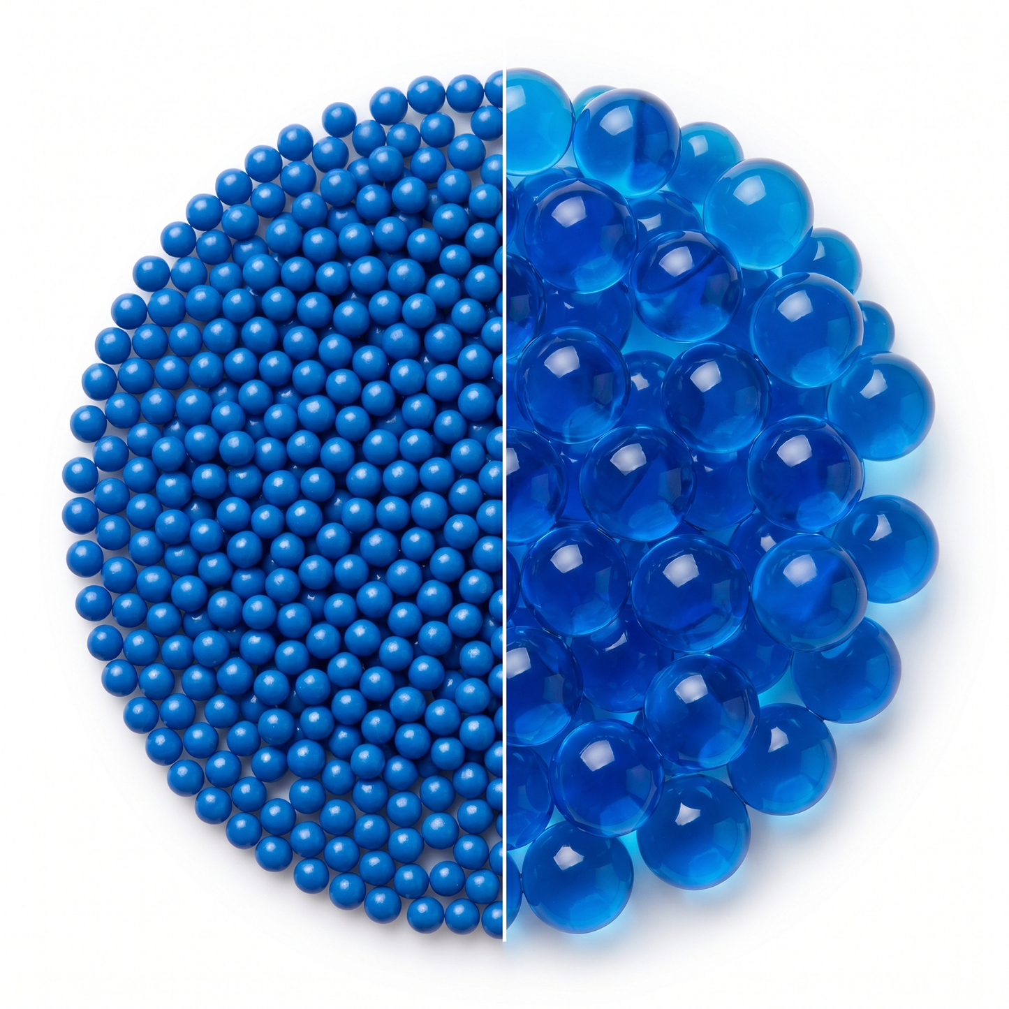 Perle d'acqua decorative blu grandi per centrotavola e piante