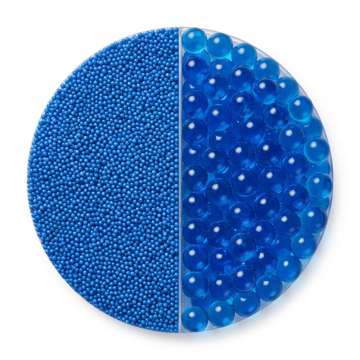 Perle d'acqua decorative blu standard per vasi trasparenti