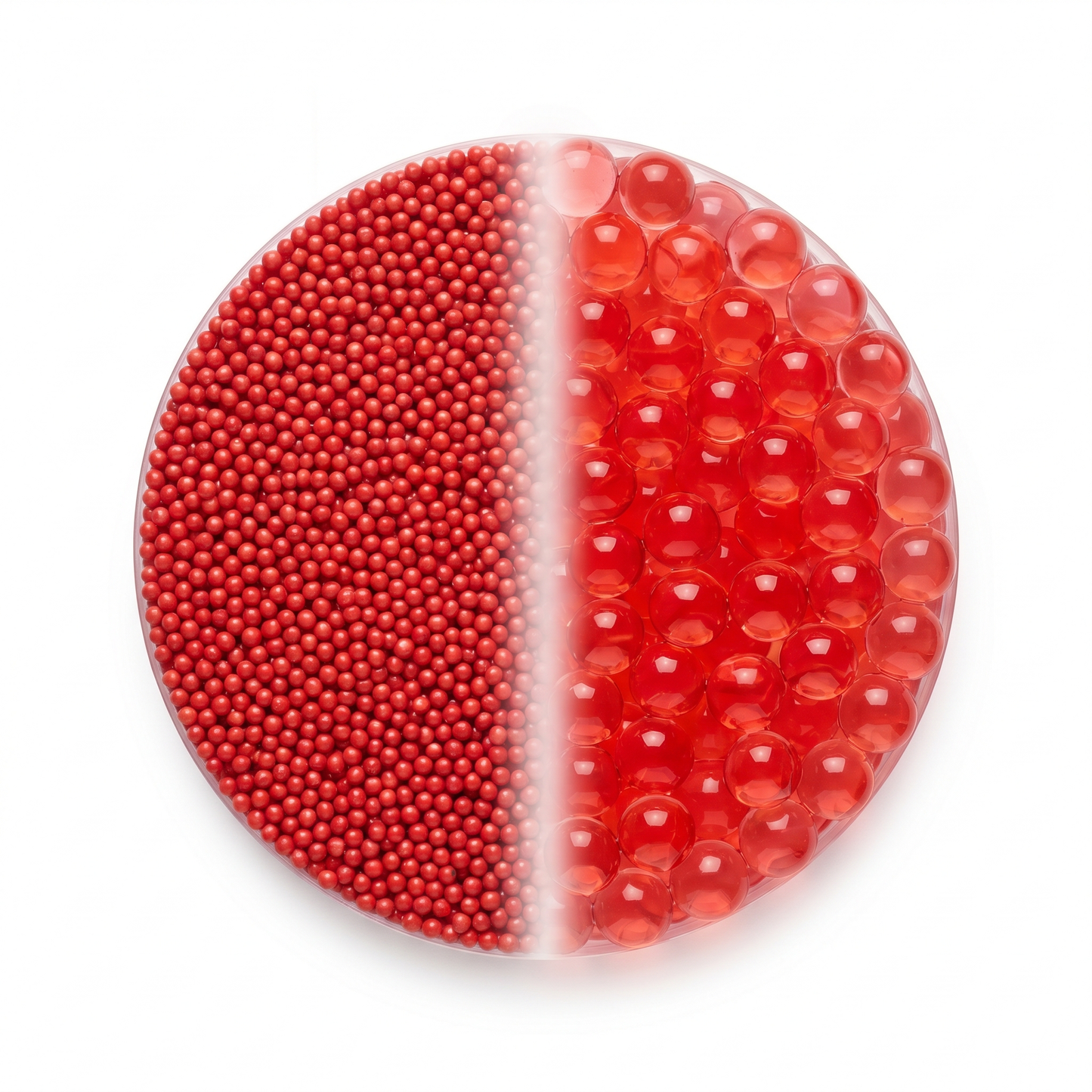 Perle d'acqua decorative rosse standard per vasi e centrotavola