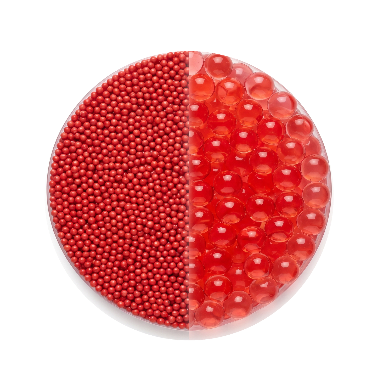 Perle d'acqua decorative rosse standard per vasi e piante