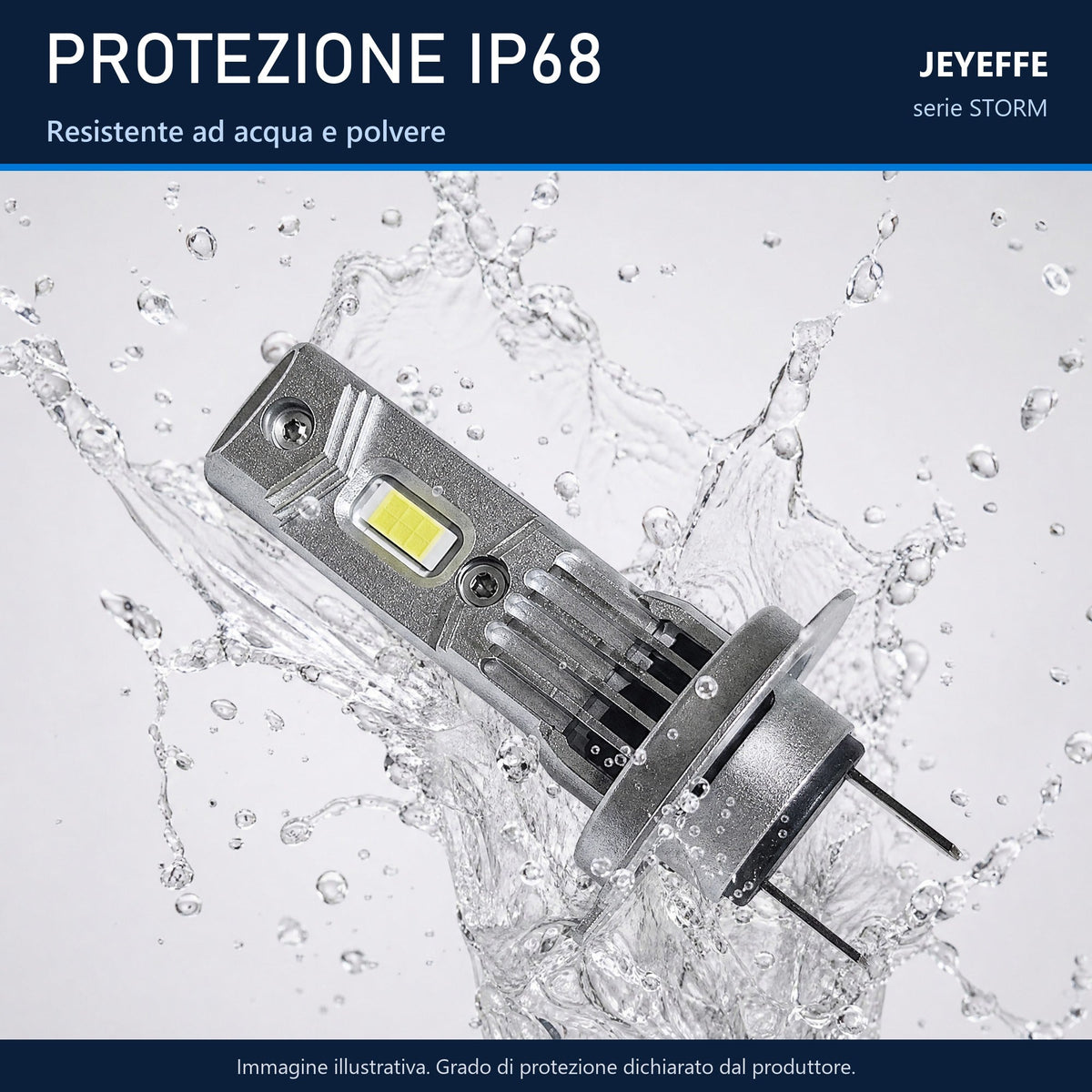 Lampada LED STORM IP68 resistente ad acqua e polvere