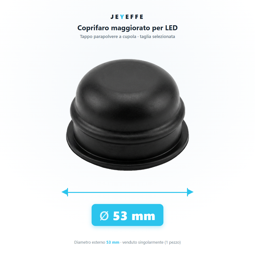Coprifaro maggiorato LED diametro 53 mm