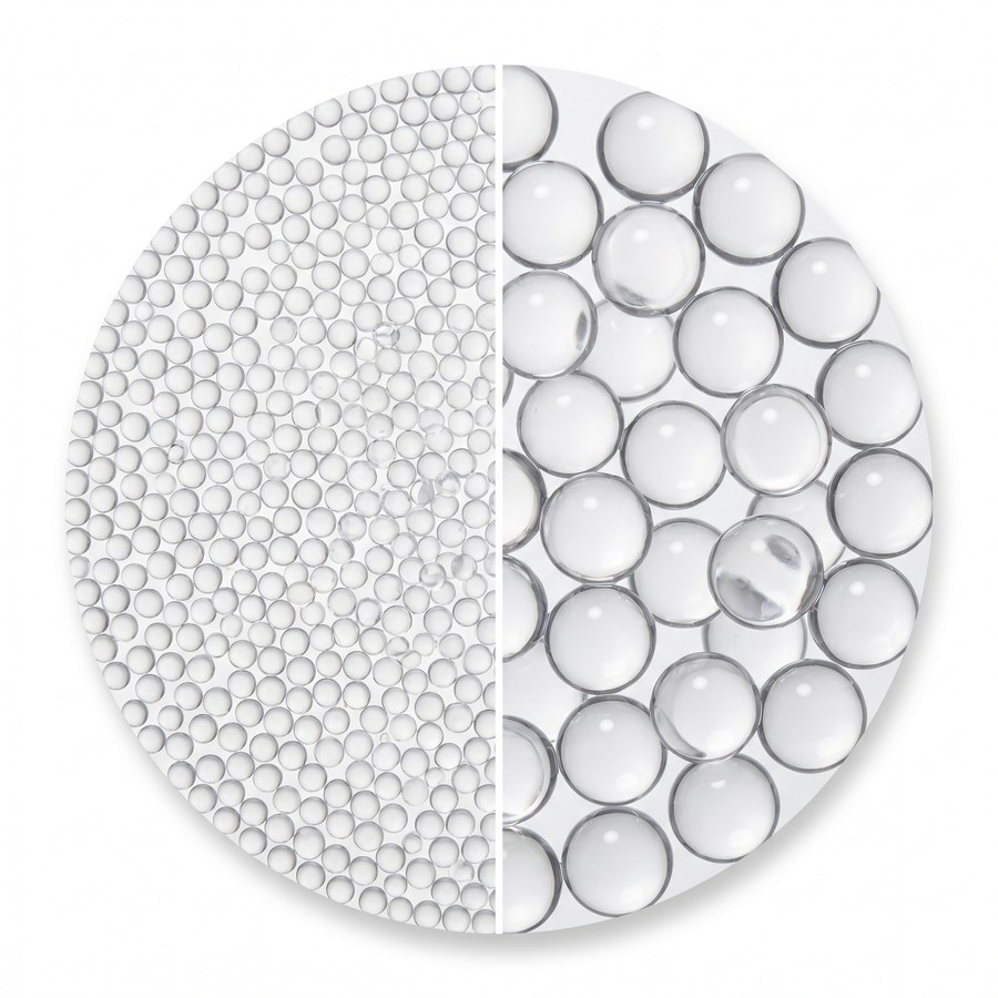 Perle d'Acqua Decorative JEYEFFE – Sfere di Gel per Vasi, Fiori e Piante - Atossiche e Riutilizzabili - 1 busta da 60 grammi