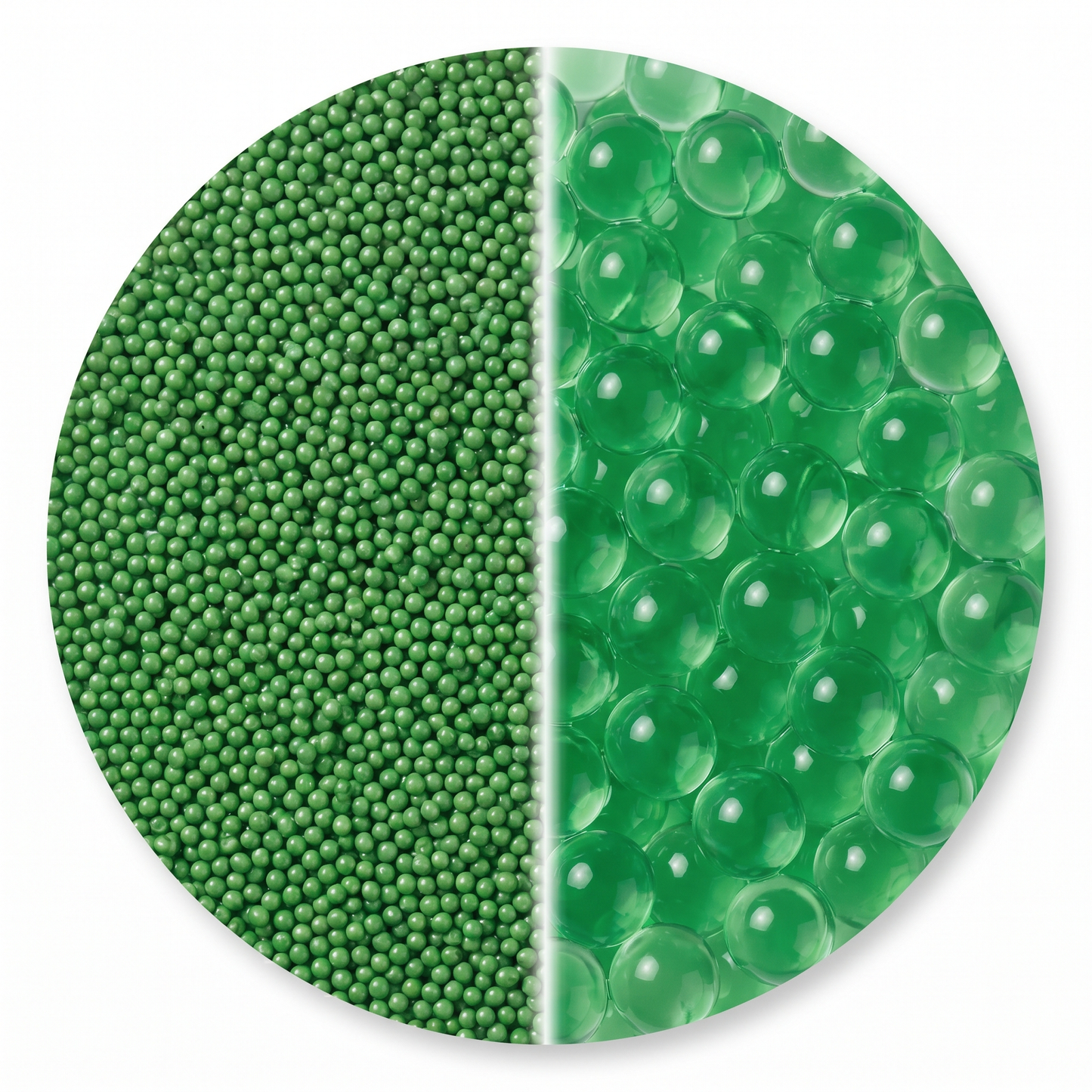 Perle d'acqua decorative verdi standard per vasi e piante